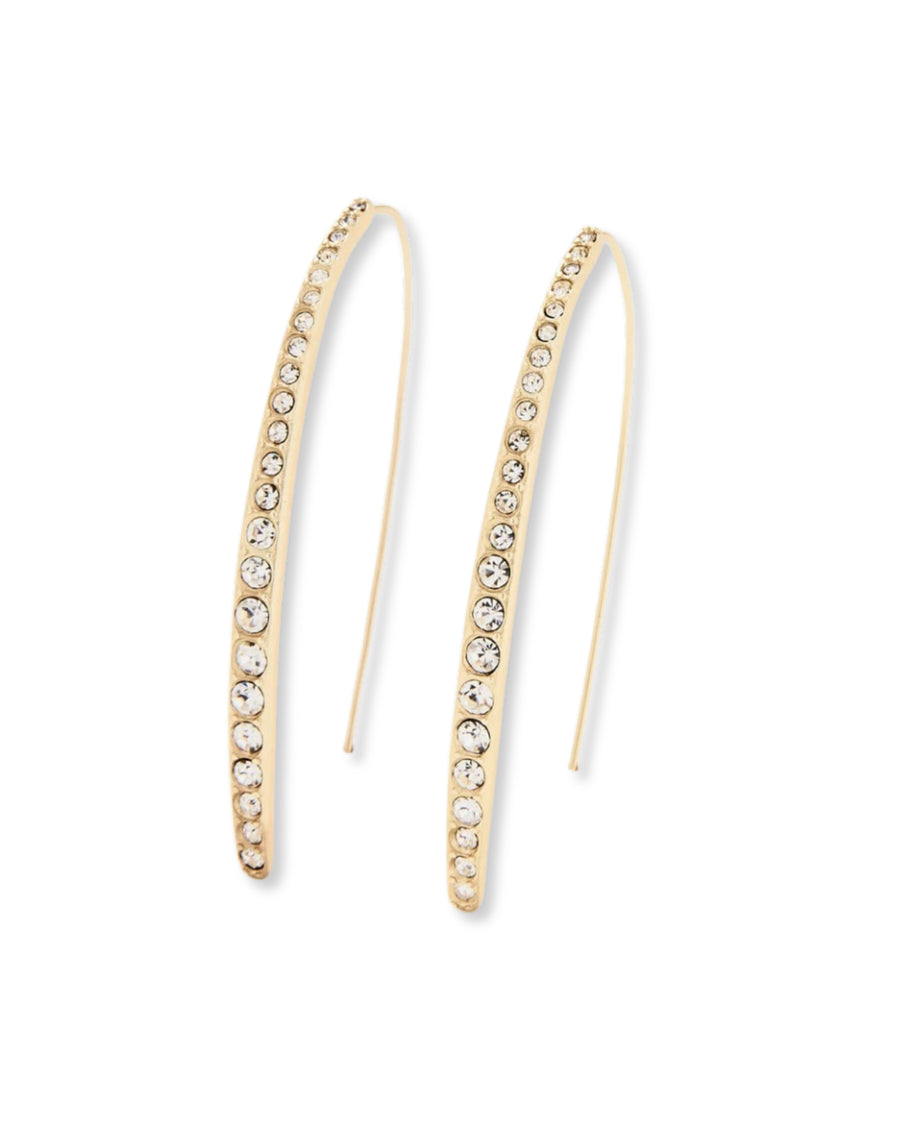 Sparkle Arc Hoop Earrings