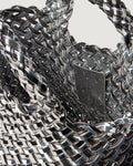 Naghedi St. Barths Petit Tote Double Weave Metallic