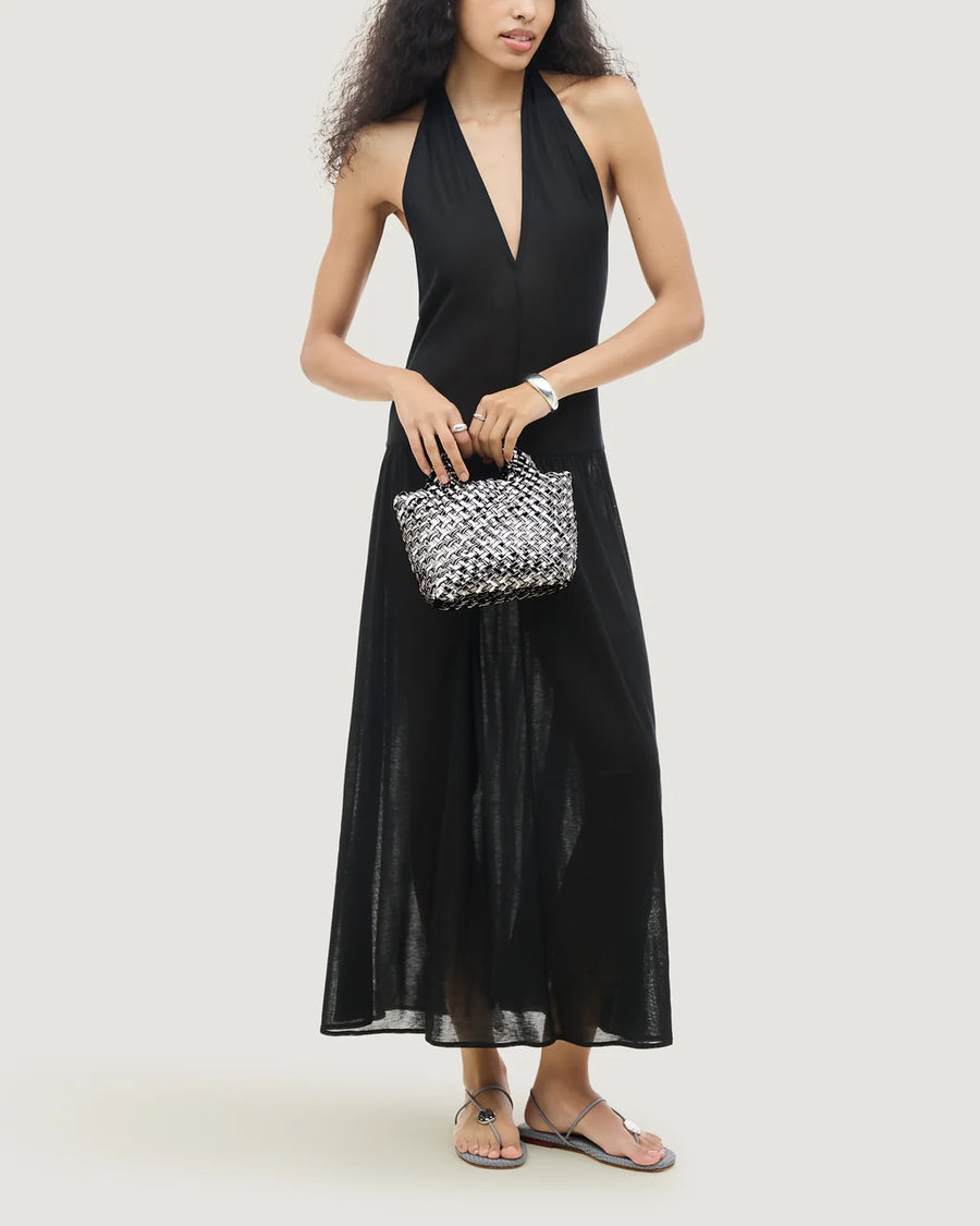 Naghedi St. Barths Petit Tote Double Weave Metallic