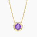 Amethyst Birthstone Pendant Necklace