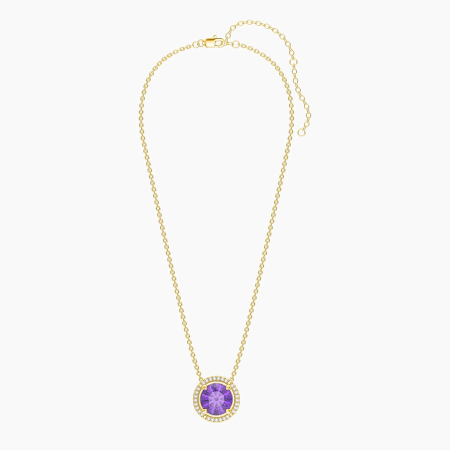 Amethyst Birthstone Pendant Necklace