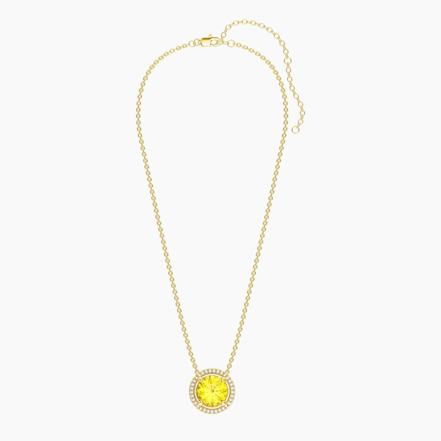 Citrine Birthstone Pendant Necklace