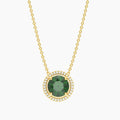 Emerald Birthstone Pendant Necklace