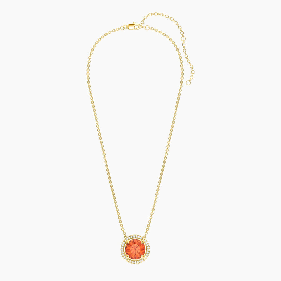 Garnet Birthstone Pendant Necklace