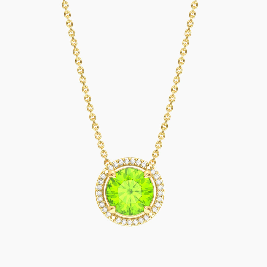 Peridot Birthstone Pendant Necklace