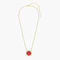 Ruby Birthstone Pendant Necklace