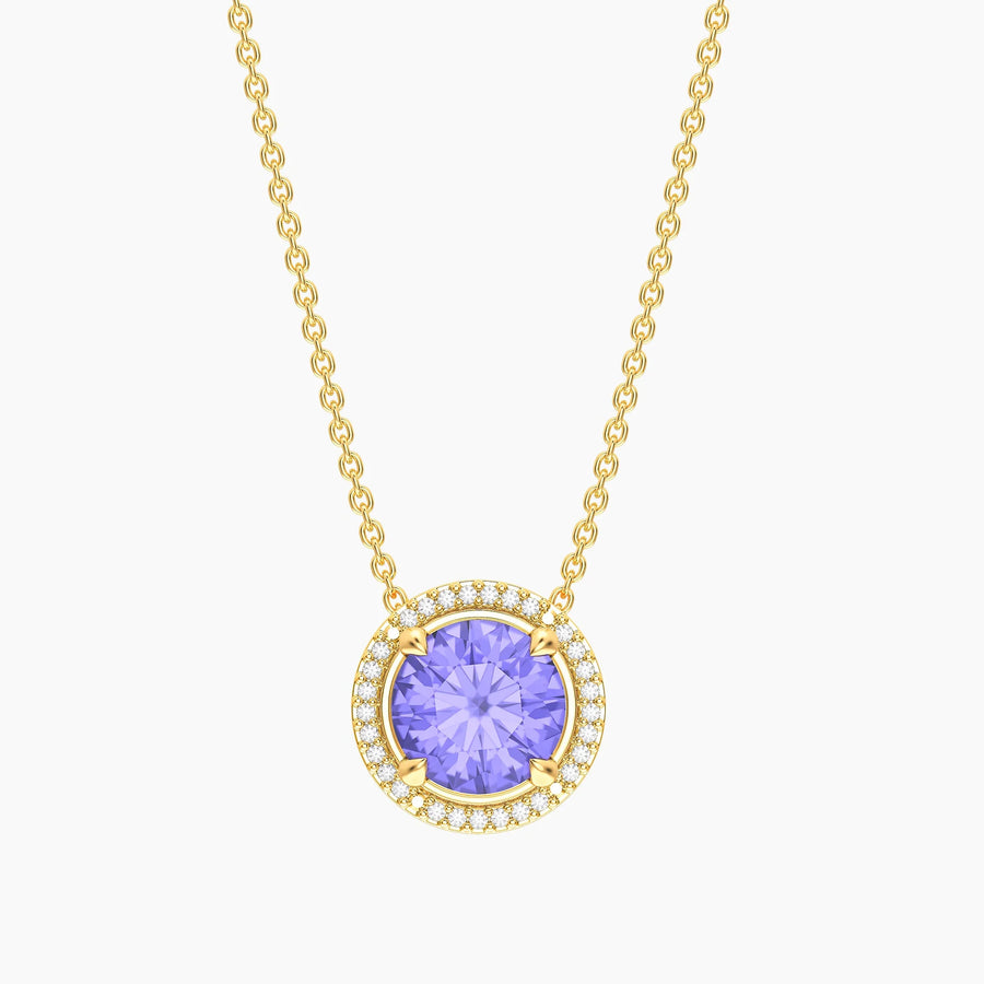 Tanzanite Birthstone Pendant Necklace