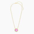 Pink Tourmaline Birthstone Pendant Necklace