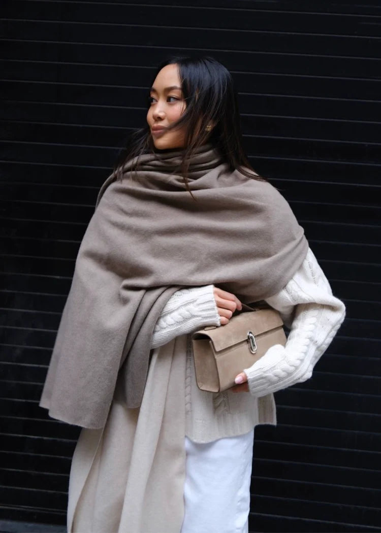 Cashmere Colorblock Travel Wrap