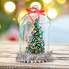 Vintage Sisal Tree In Glass Dome Ornament