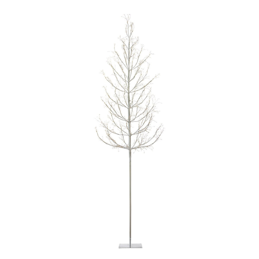 Winter White Adjustable Height LED Lighted Tree