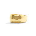 Cleopatra Ring Hammered Gold Band