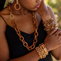 Earth Goddess Chain Necklace - Teak