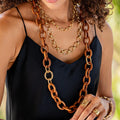 Earth Goddess Chain Necklace - Teak