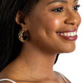 Earth Goddess Hoop Earrings - Teak