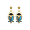 Scarab Berry Drop Earrings