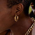 Cleopatra Hoop Earrings