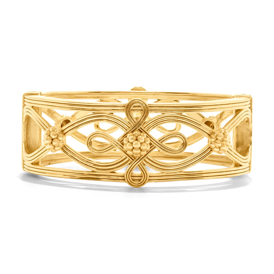 Monique Hinged Bangle in Gold