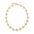 Monique Compass Necklace - Gold/Crystal