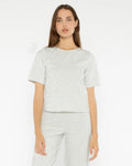 Ponte Knit Short Sleeve Top