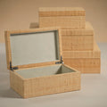 Bungalow Grass Cloth Box