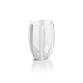Portofino Stemless Glass w/White Stripes