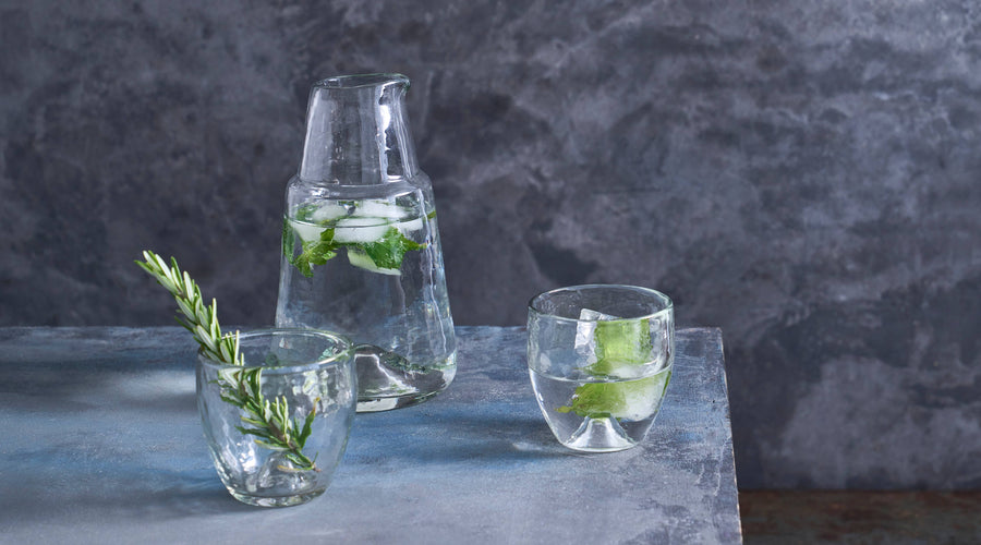 Pebbled Bedside Carafe Set
