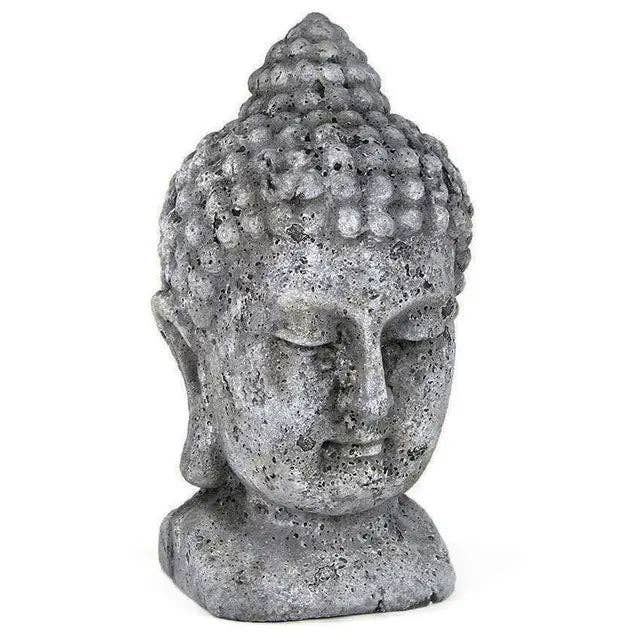 Cement Buddha Head Statue