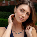 Berry Clover Convertible Duo Earrings - Blue Labradorite
