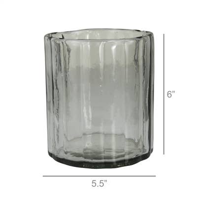 Fluted Glass Vase