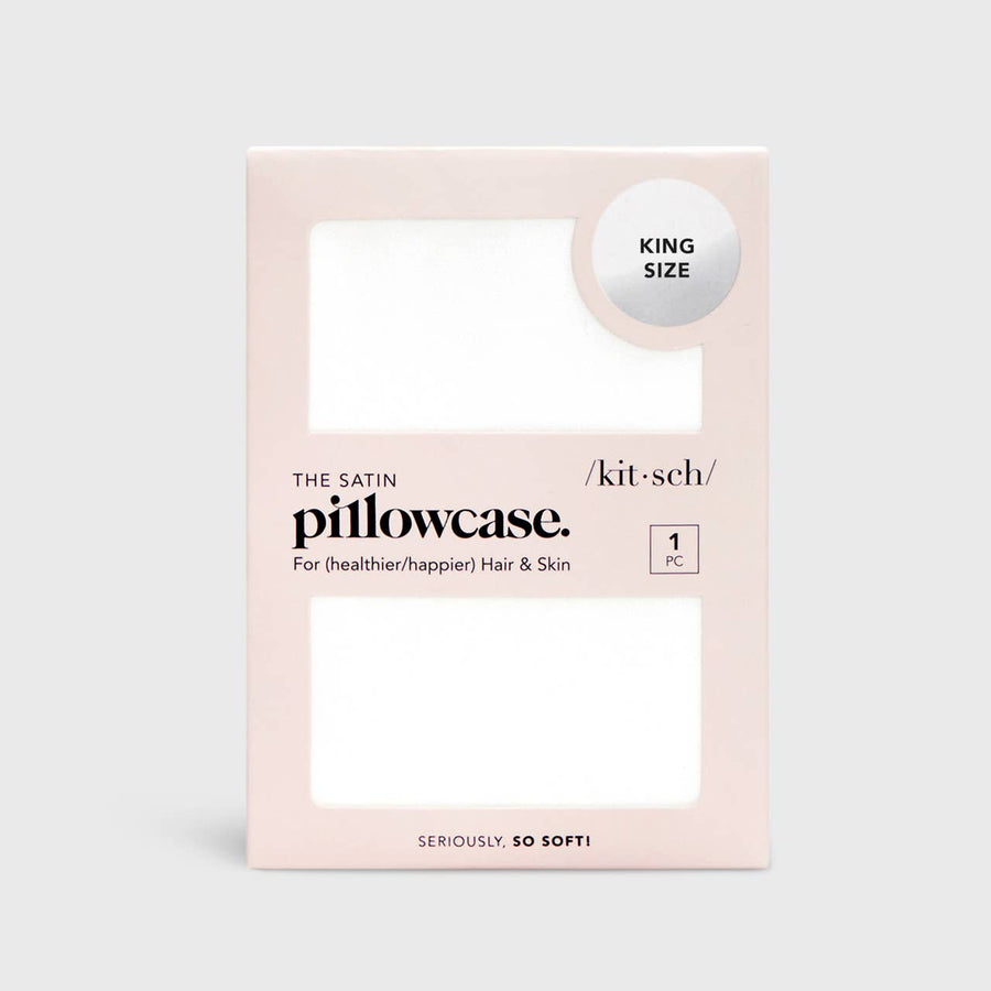 Satin Pillowcase King - Ivory