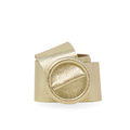 CINT-06 CIRCULAR BUCKLE LEATHER BELT