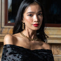Golden Laurel Convertible Necklace, 16"+2" - Gold