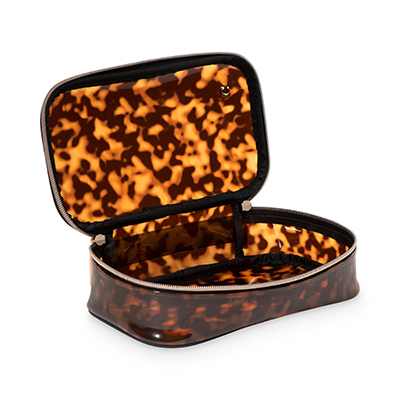 Miami Clearly Tortoise Claire Medium Makeup Case