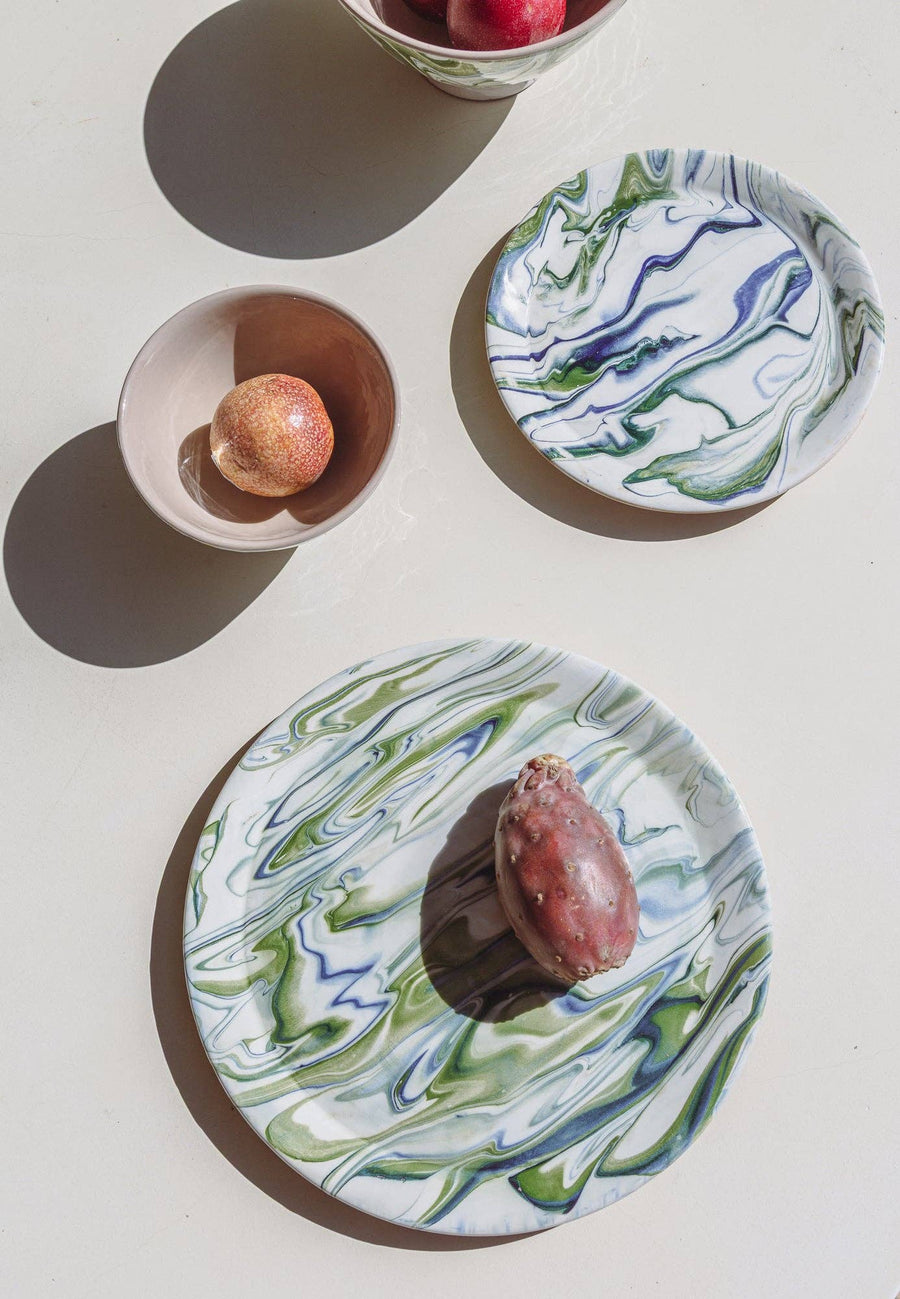 Marbled Ocean Dinner Plate