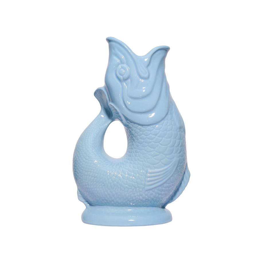Pale Blue Gluggle Jug