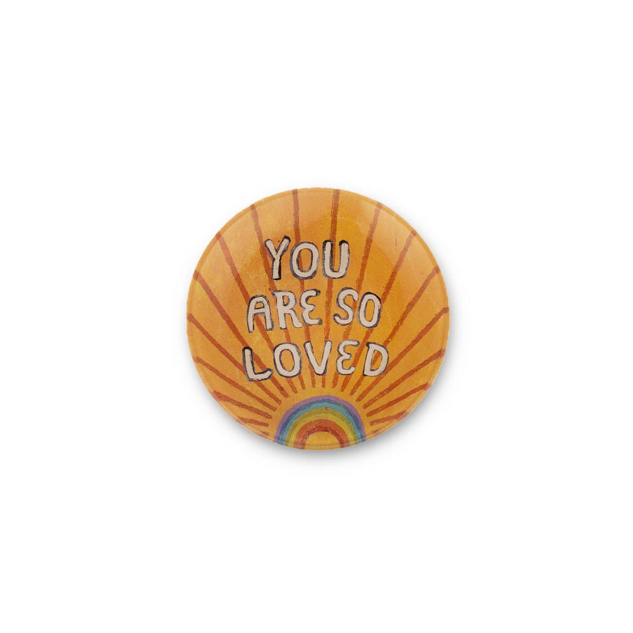 You Are So Loved Mini Round Decoupage Plate - 4"