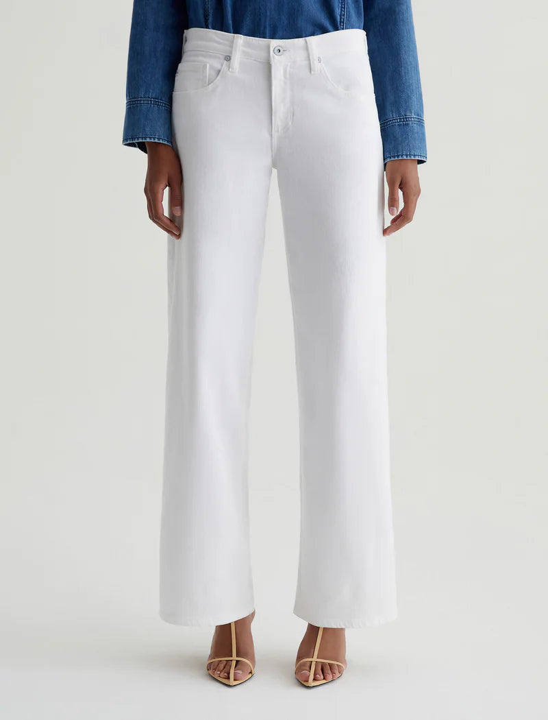 Adria Low-Rise Wide Leg - Gallery White