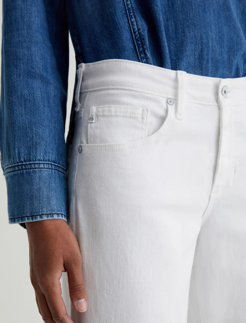 Adria Low-Rise Wide Leg - Gallery White
