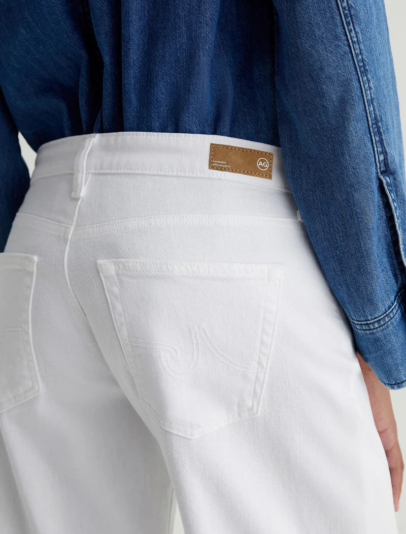 Adria Low-Rise Wide Leg - Gallery White