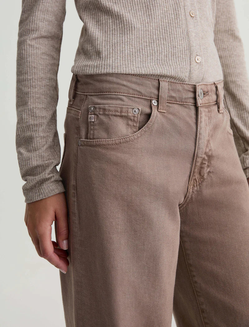 Adria Low-Rise Wide Leg - Sulfur Taupe Grey