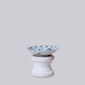 Small Blue and White Porcelain Auspicious Carp Dish