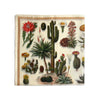 100% Silk Scarf Botanical Cactus Summer Bandana Tapestry