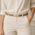 CINT-48 GENUINE ITALIAN LEATHER ADJUSTABLE BELT