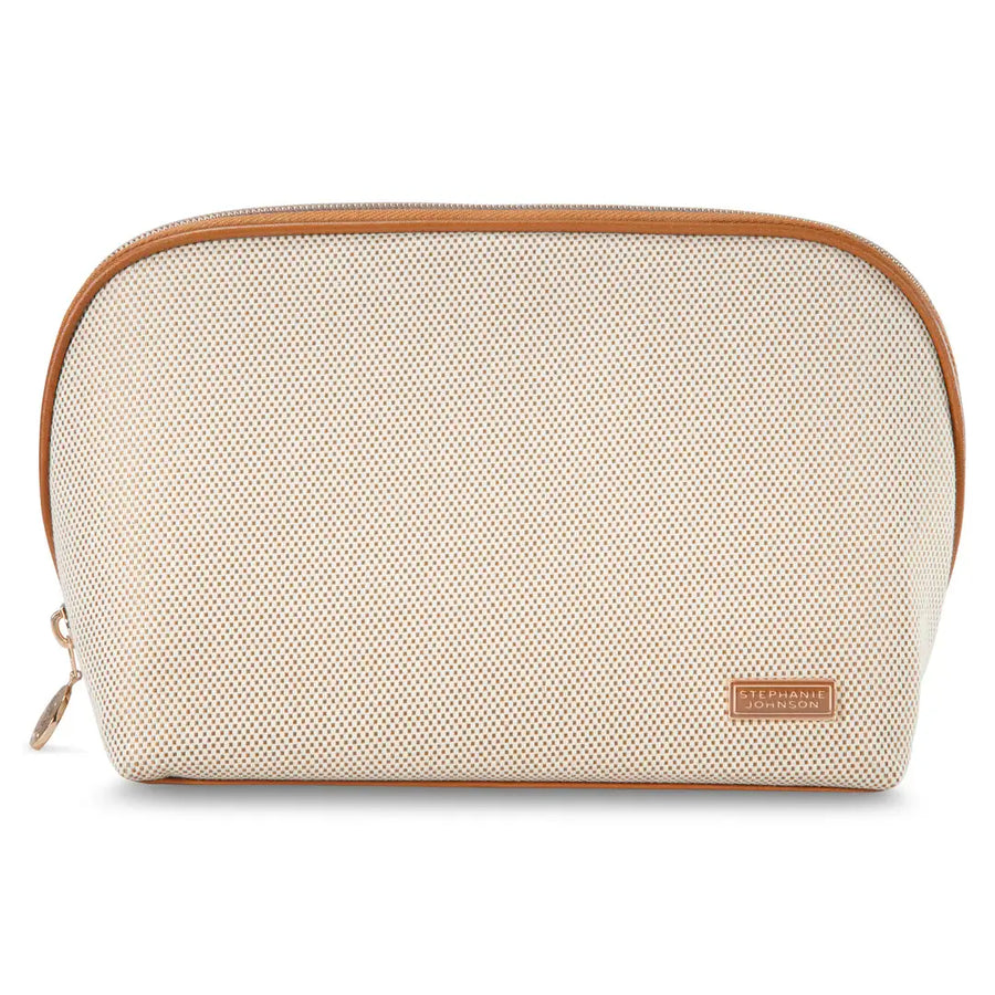 Tropea Ivory Lola Makeup Bag