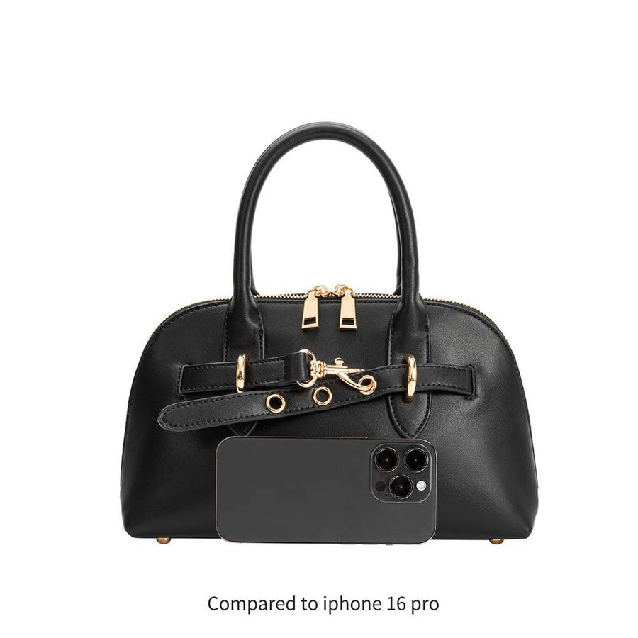 Rue Espresso Recycled Vegan Top Handle Bag