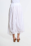 Brenna Cotton/Linen Bunched Pocket Skirt (SL102W)