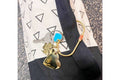 LA Bag Charm Clip with Mega Heart Charm