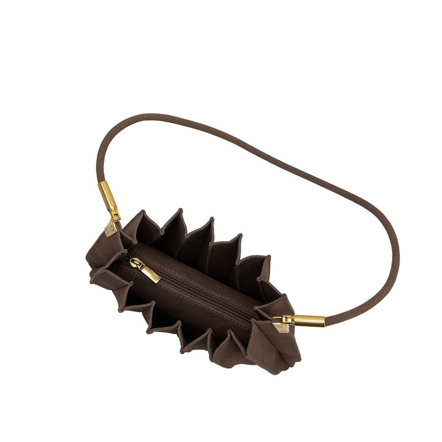 Carrie Chocolate Vegan Suede Shoulder Bag Pre-Order 7/28