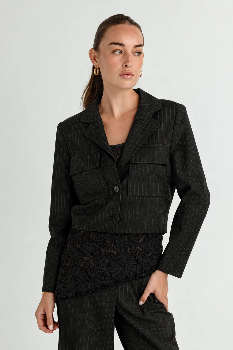 Pinstripe Azula Jacket